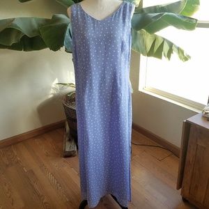 Vtg Carol Anderson Womans Sz 14 Maxi Dress Rayon